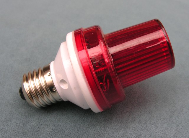   Strobe lamp cup 27 220V red