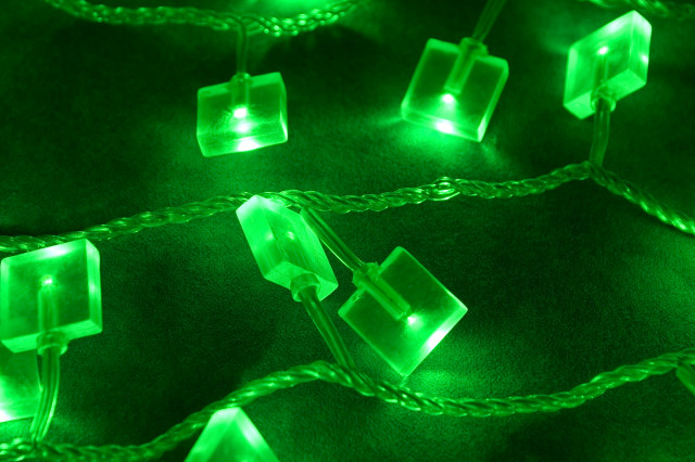   LED MTL 100L/10m clear PVC green plastic