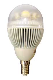 Светодиодная лампа Е14, 5Вт теплое свечение